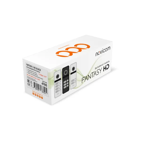 Novicam FANTASY 2 HD Black / Silver - 2 абонентская HD вызывная панель 1.3 Мп купить с доставкой
